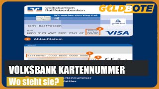 💰Kartennummer Volksbank – Wo steht die Kartennummer [upl. by Theodor]