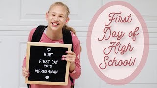 Rubys First Day of HIGH SCHOOL 📚🚌✏️ [upl. by Annat]