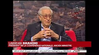 Lakhdar Brahimi sexprime à la télévision algérienne [upl. by Inhsor]