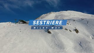 Sestriere – Skiing The Milky Way in Italy  Via Lattea [upl. by Yennej]