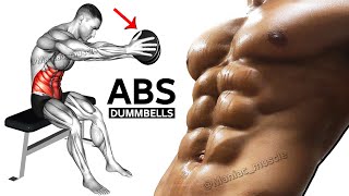 Abs Workout with Dumbbells At Home  Beginner 4 Minutes [upl. by Arriet]