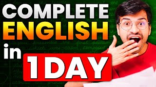 COMPLETE ENGLISH🔥 in 1 DAY boards2024 [upl. by Rialb]