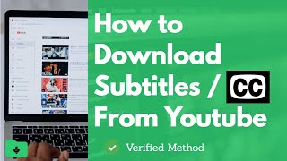 How To Download Subtitles  CC From Youtube [upl. by Katuscha]