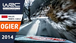 OGIER onboard Rallye MonteCarlo 2014 VW Polo R WRC Stage 4 Slippy Ice and Snow quotLa Glacequot [upl. by Aldric636]