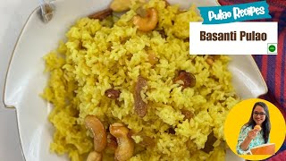 Basanti Pulao Recipe  Misthi Pulao  Rice Recipes by Archanas Kitchen [upl. by Suiratnauq]