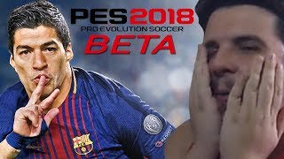 A BETA DO PES 2018 É FODA [upl. by Enobe]