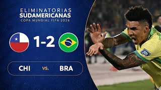 CHILE vs BRASIL 12  RESUMEN  ELIMINATORIAS SUDAMERICANAS  FECHA 9 [upl. by Cowley]