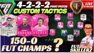 4222 4222 Meta Custom Tactics in EAFC24 Ultimate Team  Rank 1 Easy  Futties FUT Champs LIVE [upl. by Rutger]