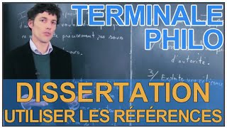 Dissertation  utiliser les références  Philosophie  Terminale  Les Bons Profs [upl. by Astrea]