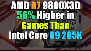 AMD R7 9800X3D BEATS Intel U9 285K by 59 in Games and AMD New RX 8000 Release Early 2025 Improve AI [upl. by Hogg]