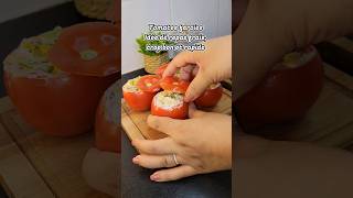 Tomates farcies Idée de repas frais trop bon et rapide 😋 👩‍🍳 [upl. by Karim]