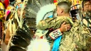 Special Military Homecoming  2014 Gathering of Nations  PowWowscom [upl. by Ginni]