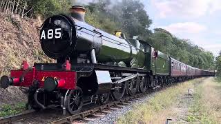 GWR 4930 Hagley Hall leaving Bewdley Severn Valley Railway [upl. by Esorrebma184]