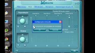 como aumentar o volume do microfone windows xp driver REALTEK [upl. by Don]