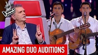 The Voice  AMAZING DUO Blind Auditions [upl. by Hyps]