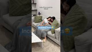 Incentive works 😝 funnyvideo comedy relatable momlife [upl. by Avon]