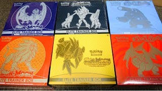 Opening 6 Pokemon Elite Trainer Boxes [upl. by Pritchard]