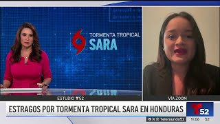 Estragos por tormenta tropical Sara en Honduras [upl. by Onig]