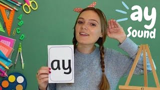 ay Sound Phonics  Learn to Read with ay Words  British Teachers Phonics Lesson [upl. by Brigida234]