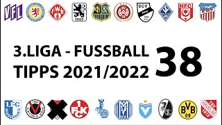 FussballTipps 3Liga  38Spieltag  Saison 20212022 [upl. by Drews]