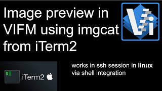 Image Preview Setup in VIFM with iTerm2 Mac and Linux ssh sessions [upl. by Nomyaw]