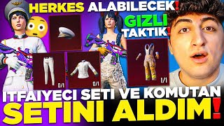 GÄ°ZLÄ° TAKTÄ°K ðŸ˜² Ä°TFAÄ°YECÄ° SETÄ° ve KOMUTAN SETÄ°NÄ° ALDIM â— HERKES ALABÄ°LECEK â— PUBG Mobile [upl. by Ardnoet723]