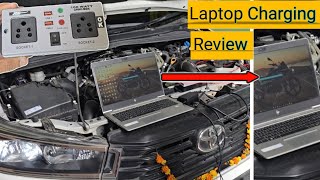 Laptop Charging on Innova crysta  Is it possible   Review Testing [upl. by Yewed400]