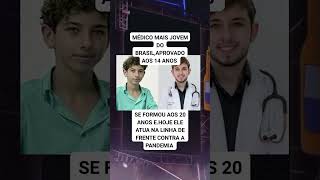 MÉDICO MAIS JOVEM DO BRASIL APROVADO AOS 14 ANOS SE FORMOU AOS 20 ANOS shorts [upl. by Myles945]