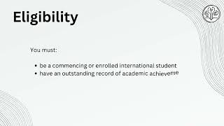 University of Sydney International Scholarship [upl. by Atalee809]