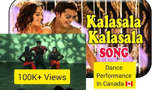 Kalasala Song in Canada 🇨🇦  Kuthu Dance Showcase dancewithak Tej Mon Choreo by KarthikNats [upl. by Atnwahs]