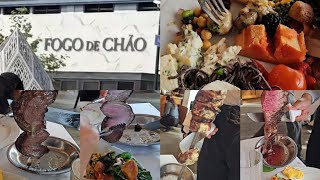 FOGO de CHÃO Fogo de Chao Brazilian Steakhouse Steak Restaurant Taste Test Review and Experience [upl. by Akeber]