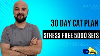 30 Days to CAT Study Plan ✔️ Stress Free ❌5000 Sets [upl. by Ezri]