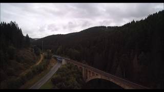 Kappel Gutachbrücke im Schwarzwald Lenzkirch Sehenswürdigkeit Luftaufnahme [upl. by Quinta]