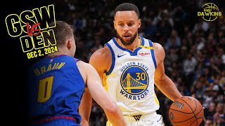 Golden State Warriors Team Highlights vs Nuggets  Dec 3 2024  FreeDawkins [upl. by Neehar]