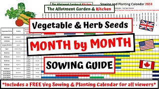 Your Month by Month Veggie Sowing Calendar Unveiled Useful for all Growing Zones amp Climates 134 [upl. by Johnath51]