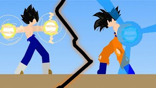 StickNodes Goku vs Vegeta [upl. by Ria410]