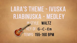 Laras Theme Ivuska Rjabinuska Medley  Backing Track [upl. by Sprage]