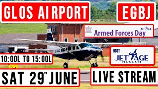 Glos Airport EGBJ  Live Stream Armed Forces Day Saturday 29th June  1000L✈️ [upl. by Nyl]