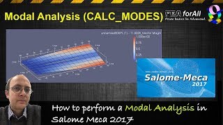 SalomeMeca Tutorial How to perform a modal analysis [upl. by Eedyaj]