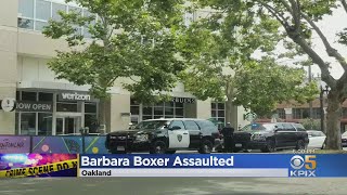 Fmr CA Senator Barbara Boxer Robbed Assaulted In Oaklands Jack London Square [upl. by Annahtur]