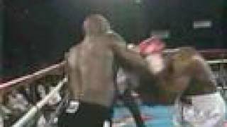 Henry Akinwandes knockdown of Lennox Lewis [upl. by Naaman390]