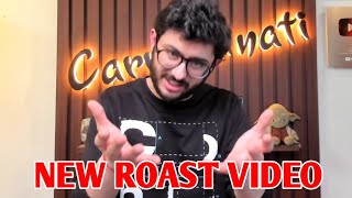 CarryMinati New Roast Video Hints  CarryMinati Next Video Reaction  CarryisLive  shorts [upl. by Sugden]