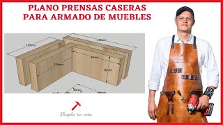 Plano prensas caseras para armado de muebles [upl. by Giorgia]