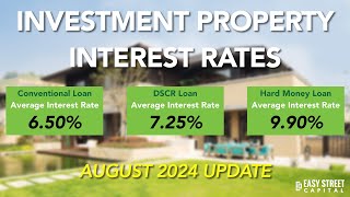 📈📈📈BIG DROP DSCR Interest Rate Update August 2024 🏡Rental Property Rates🏡  🏚️Hard Money🏚️  MORE [upl. by Rima]