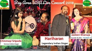 Hariharan Live Concert USAPerformance with Chinmayi Singer Stage Show Bollywood Tamil Malayalam [upl. by Chisholm]