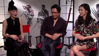 HIROYUKI SANADA TAO OKAMOTO AND RILA FUKUSHIMA interview for THE WOLVERINE [upl. by Dincolo289]