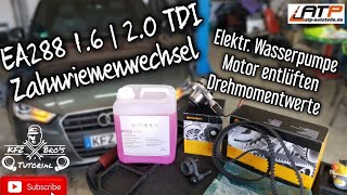 Vw Skoda Seat Audi A3 8V EA288 CRBC 16  20 TDI Zahnriemenwechsel  Timing Belt Replacement [upl. by Nnylkcaj]