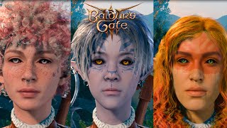 BG3 FEMALE GNOME CHARACTER CREATION 3 PRESETS [upl. by Aloysia]