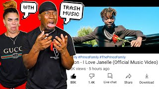 REACTING TO DARION  I LOVE YOU JANELLE OFFICIAL MUSIC VIDEO HE NEEDS TO QUIT MAKING MUSIC [upl. by Godrich820]