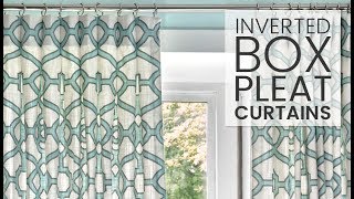 How to Make Inverted Box Pleat Curtains [upl. by Erdried887]